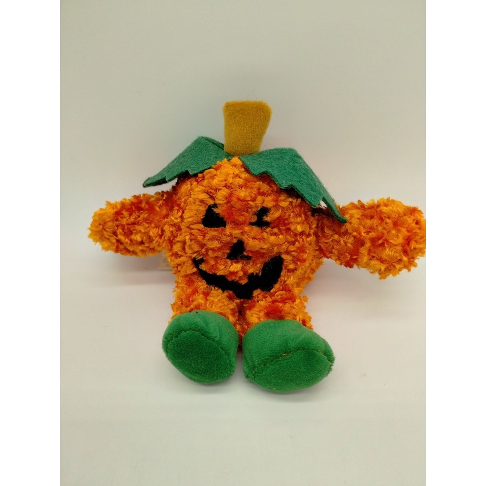 Dan Dee Collector's Choice Pumpkin Jack O Lantern Bumpy Mini Plush 6" Halloween